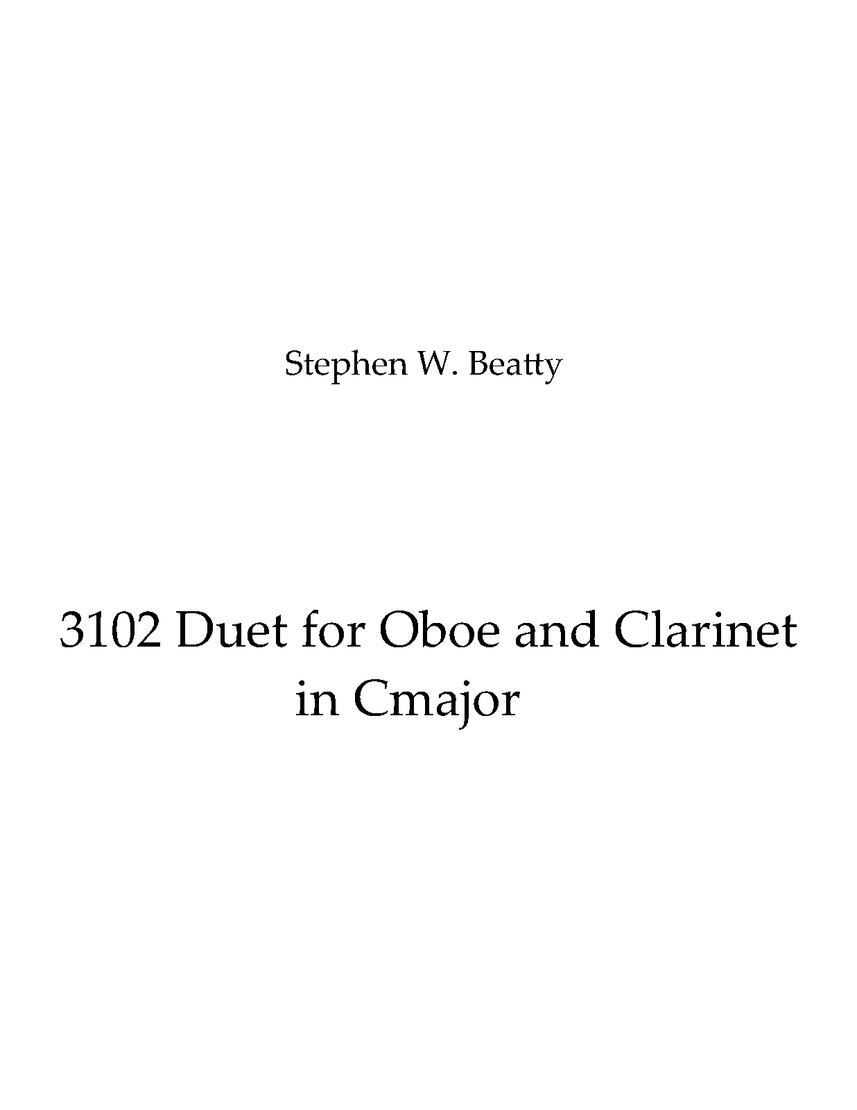 Duet for Oboe and in C major, Op.3102 (Beatty, Stephen W.) IMSLP