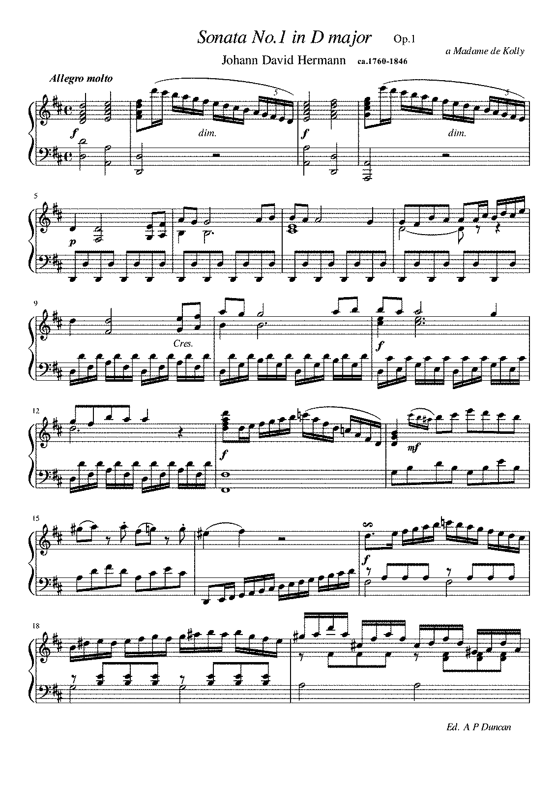 3 Keyboard Sonatas, Op.1 (Hermann, Johann David) - IMSLP