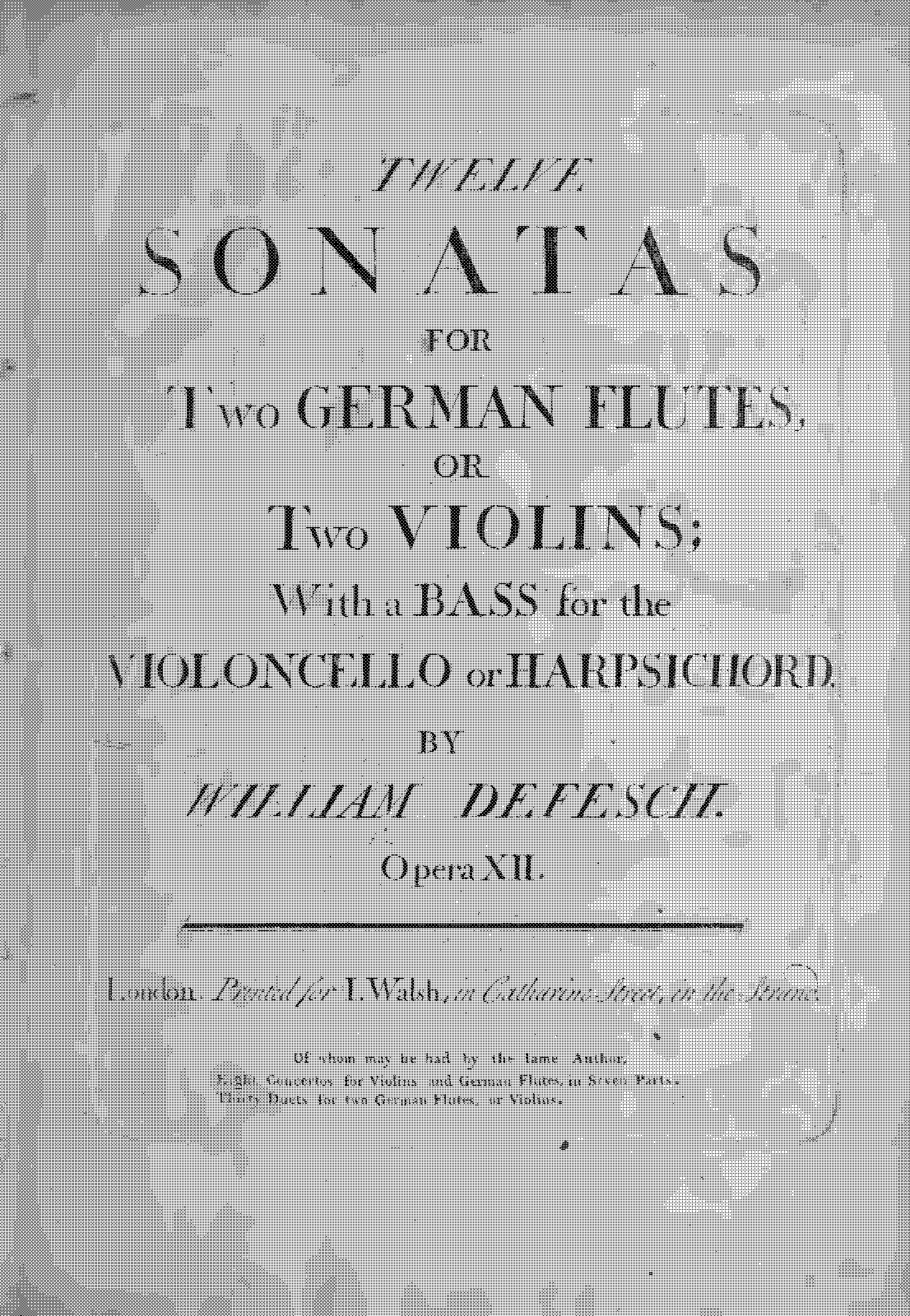 12 Trio Sonatas, Op.12 (Fesch, Willem de) - IMSLP