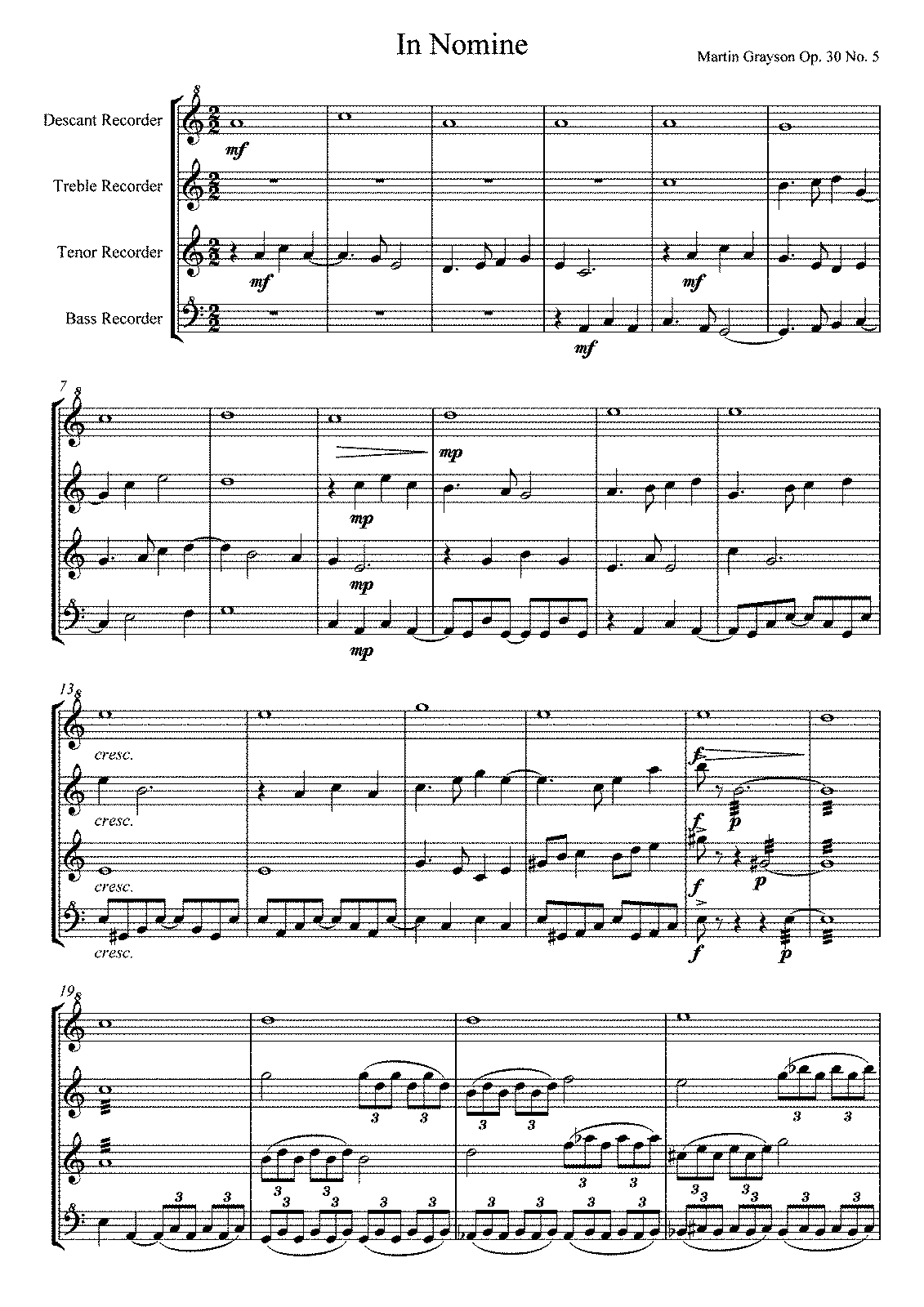 In Nomines a 4, Op.30 (Grayson, Martin) - IMSLP