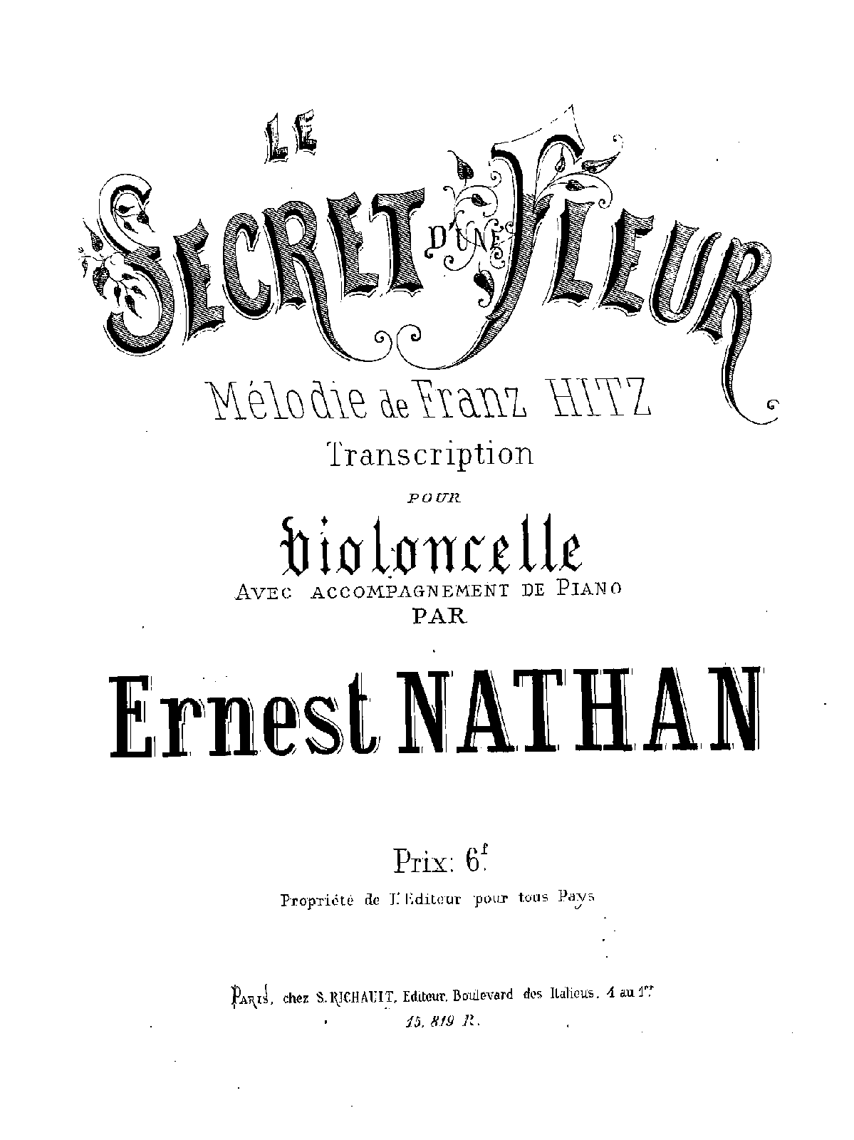File:PMLP429422-Hitz.F - Le secret d'une fleur (transcr Ernest Nathan) for cello and piano VC.pdf