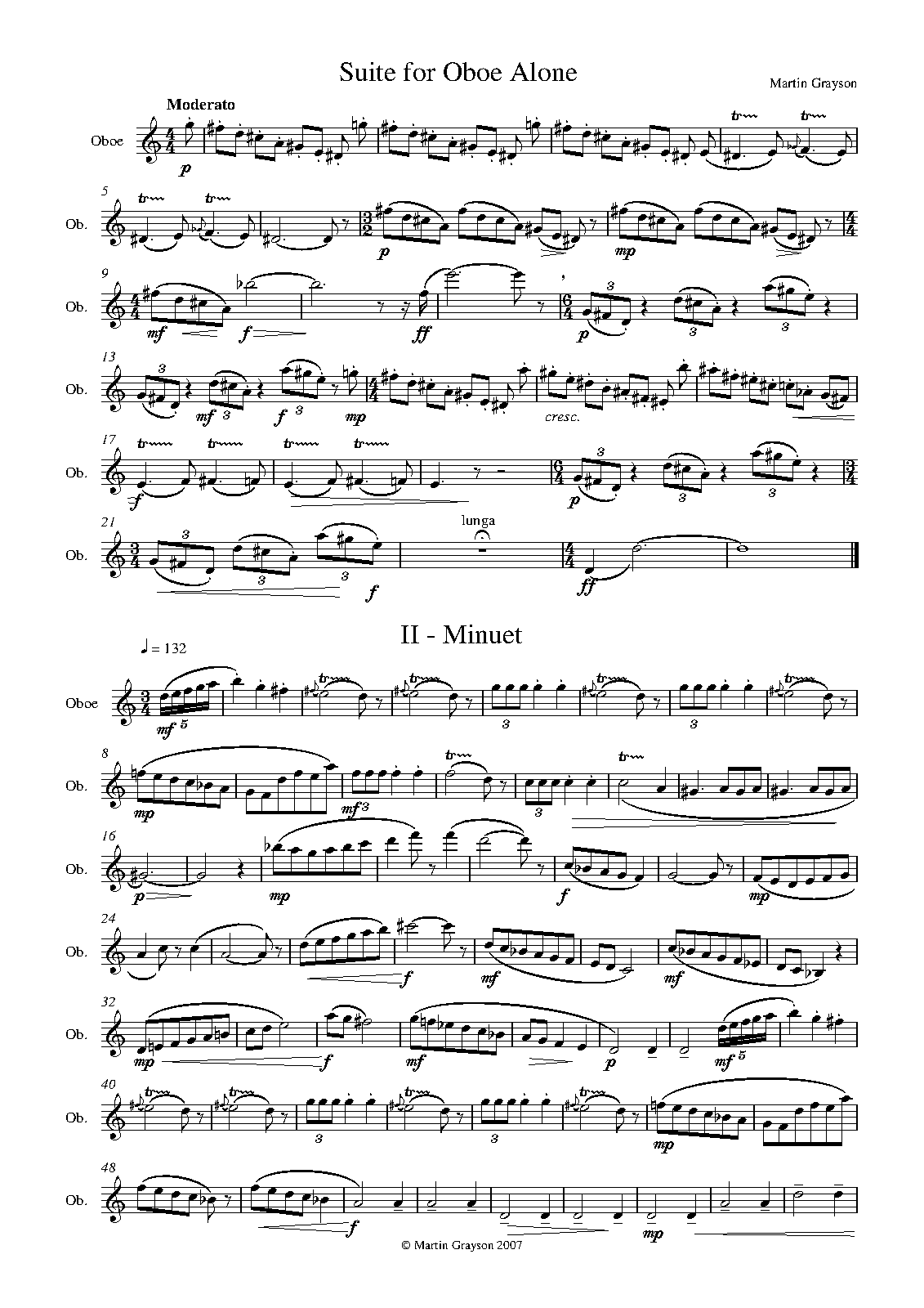 Sonata for Oboe Alone (Grayson, Martin) IMSLP