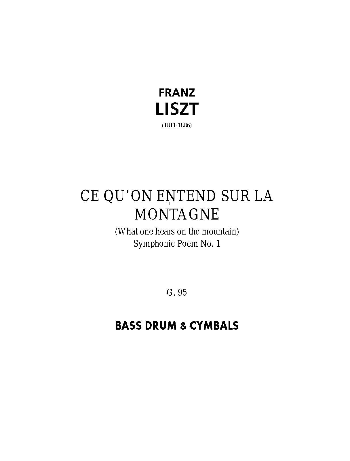 File:PMLP41607-09. LISZT -- CE QU'ON ENTEND SUR LA MONTAGNE (SP. 1) - Bass Drum-Cymbals, Tam-Tam.pdf