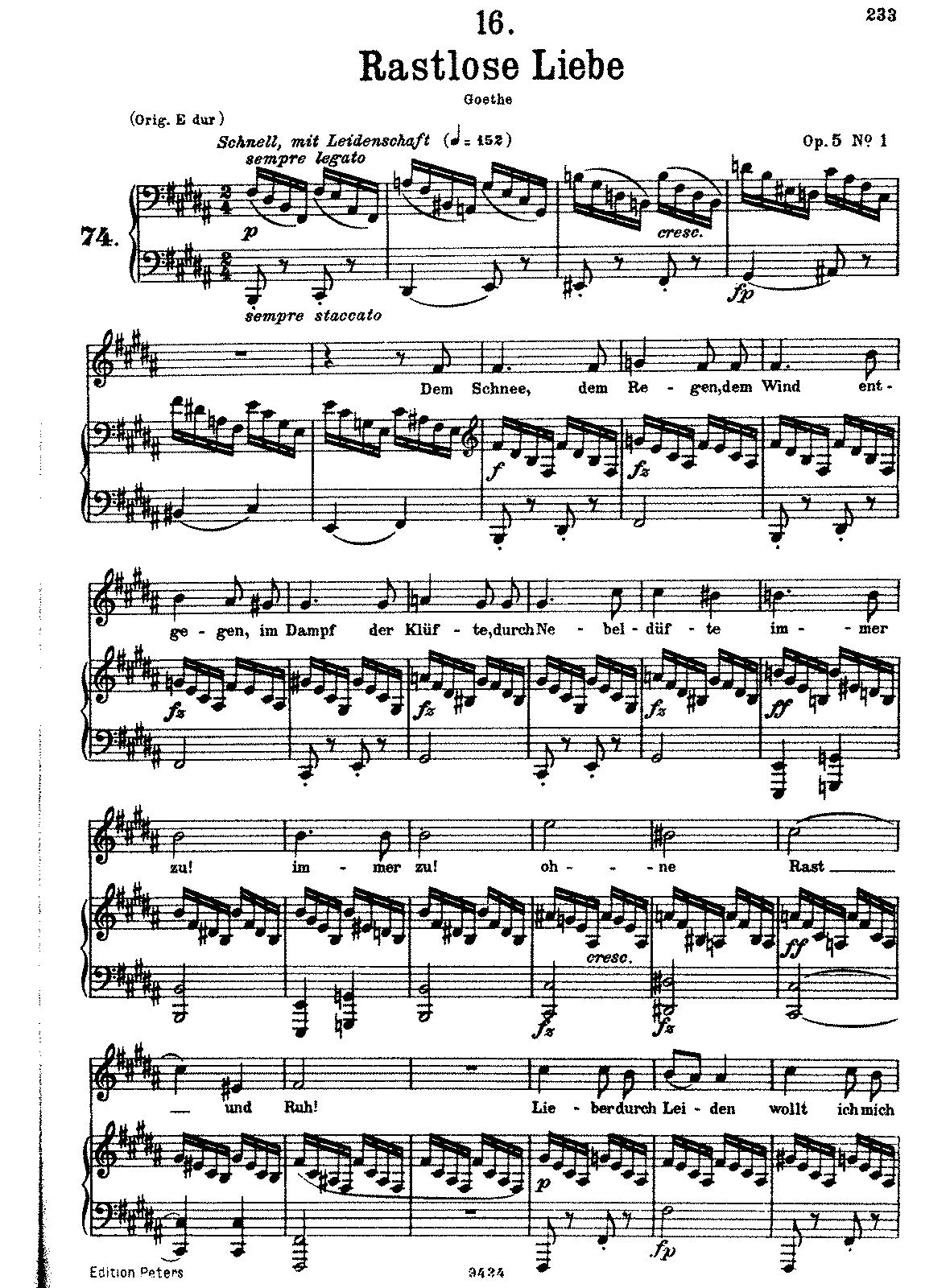 Rastlose Liebe, D.138 (Schubert, Franz) - IMSLP: Free Sheet Music PDF ...
