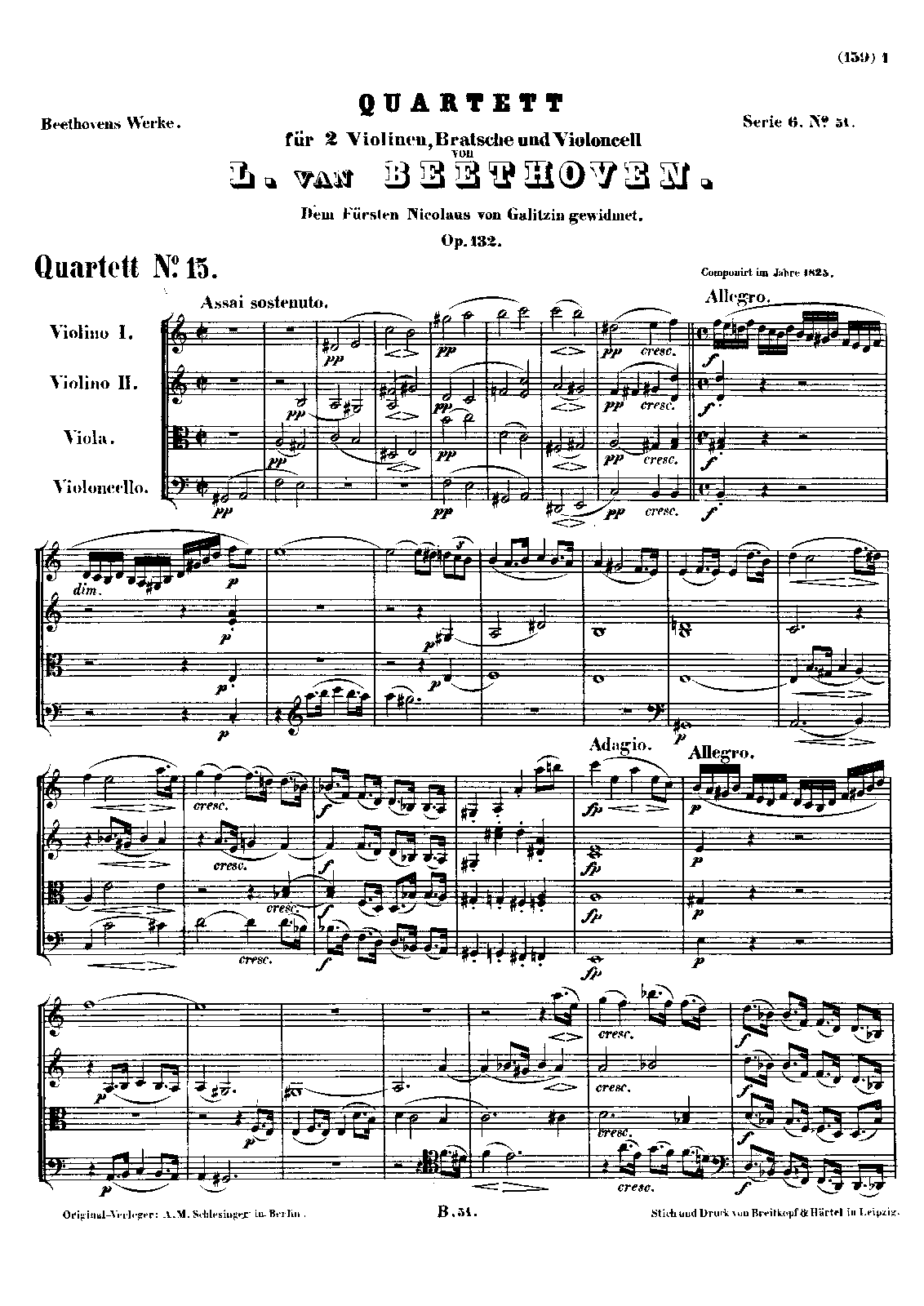 String Quartet No.15