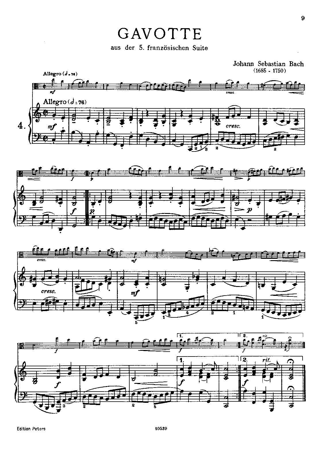 File:PMLP05771-Bach, JS, 6 French Suites, BWV 812-817, No.5, Gavotte, Arr.VlaPno Klengel CS.pdf