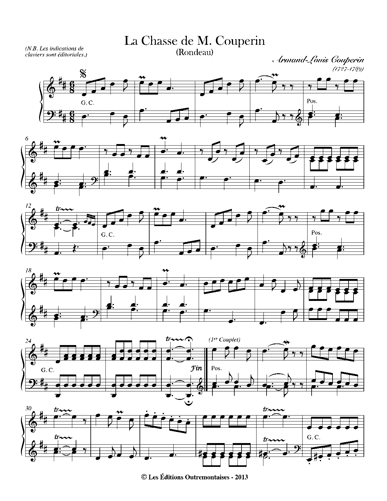 La chasse (Couperin, ArmandLouis) IMSLP