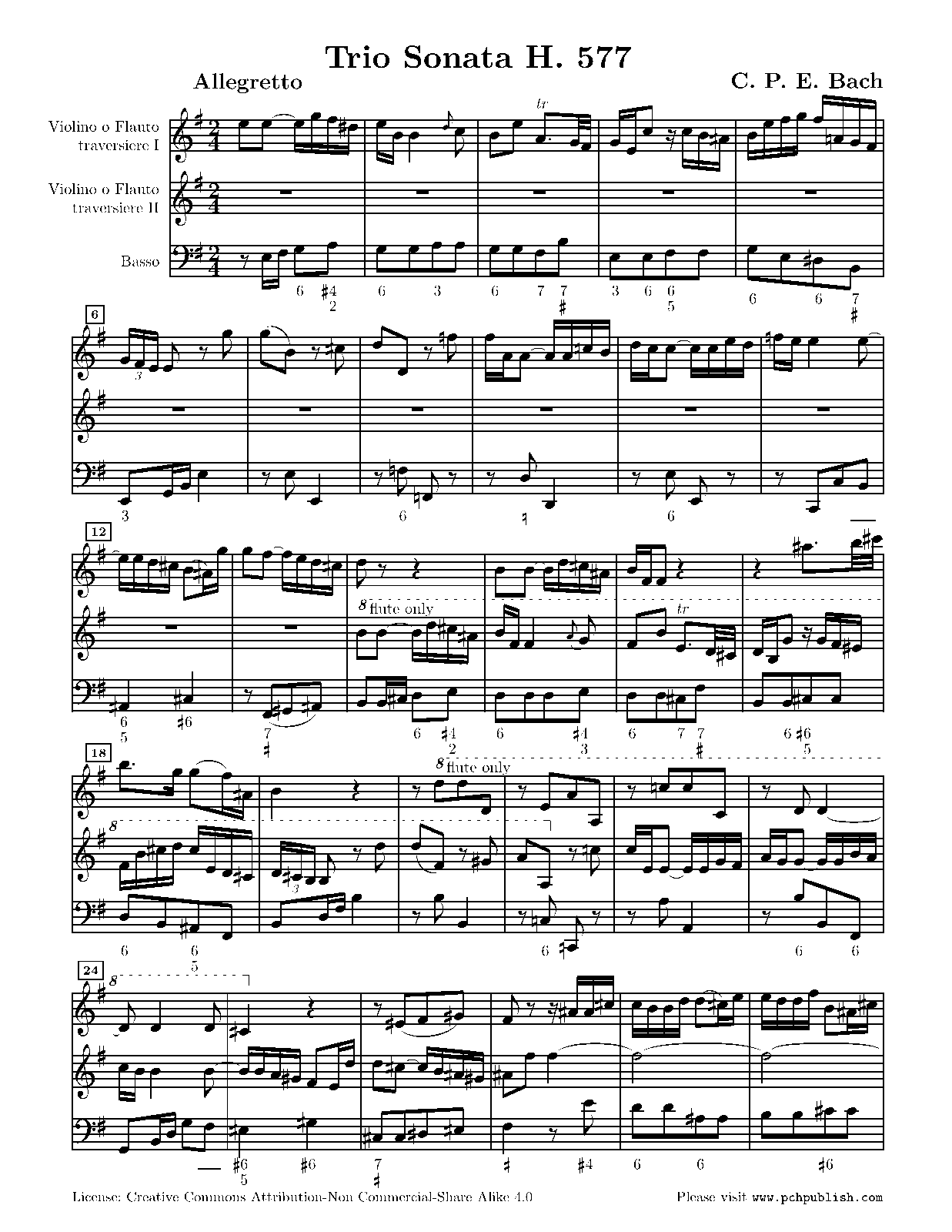 Trio Sonata in E minor, H.577 (Bach, Carl Philipp Emanuel) - IMSLP