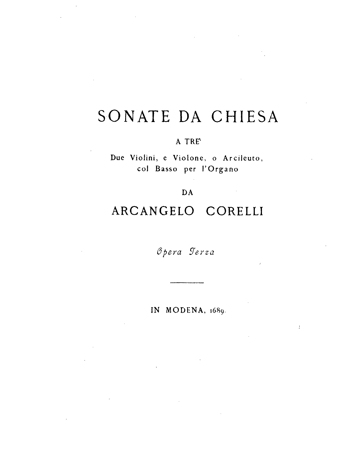 12 Trio Sonatas, Op.3 (Corelli, Arcangelo) - IMSLP: Free Sheet Music ...