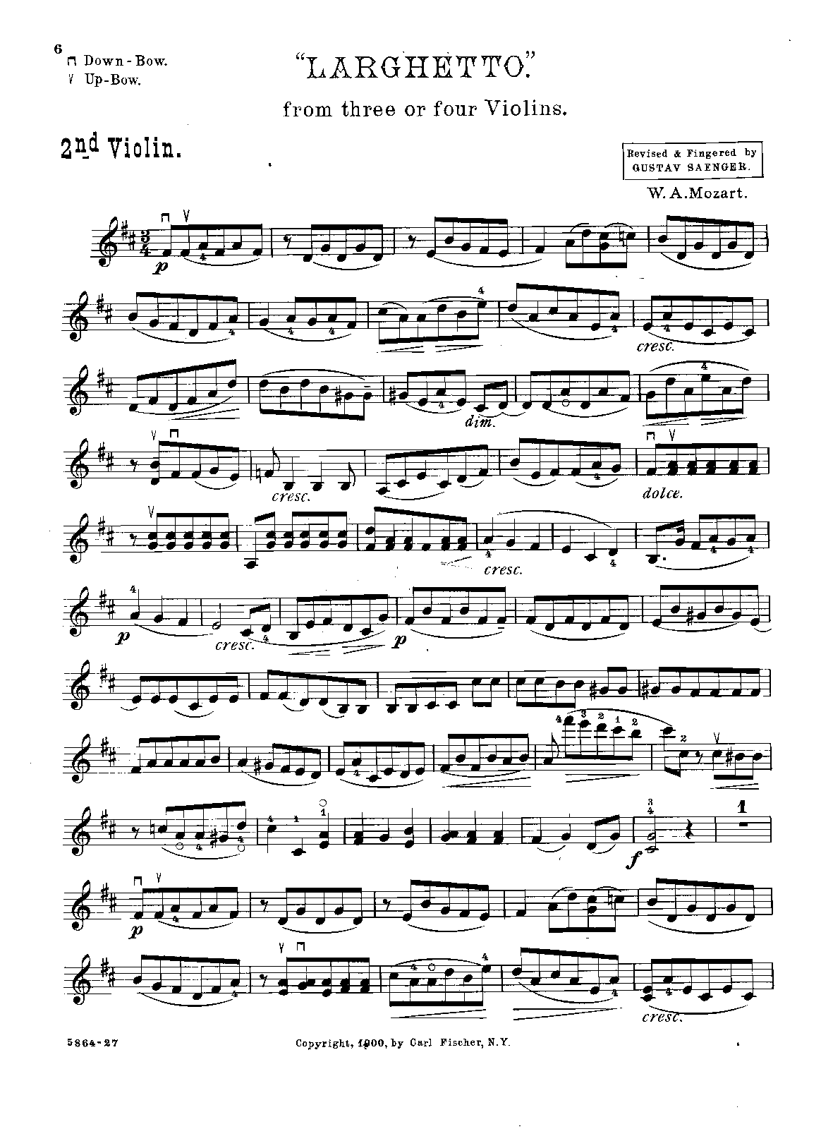 File:PMLP41876-Mozart - Larghetto K581 for 4 Violins (Saenger) Violin2.pdf