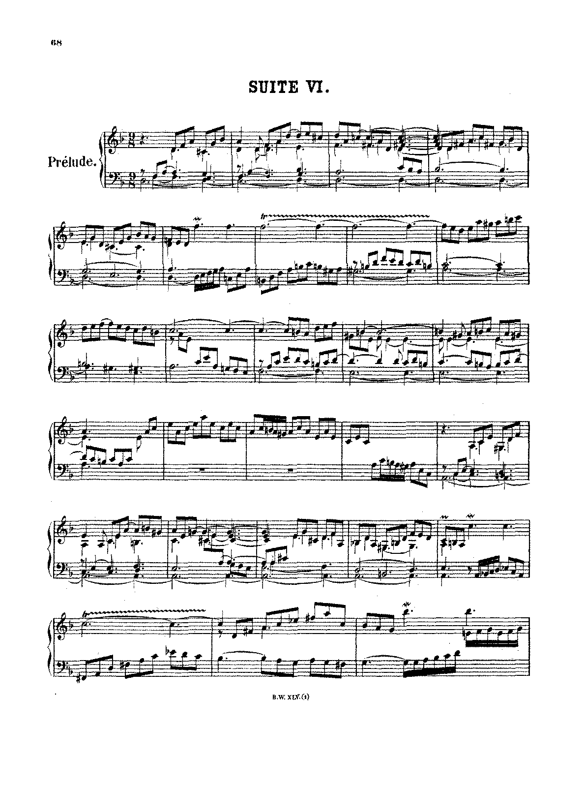 English Suite No.6 in D minor, BWV 811 (Bach, Johann Sebastian) - IMSLP ...