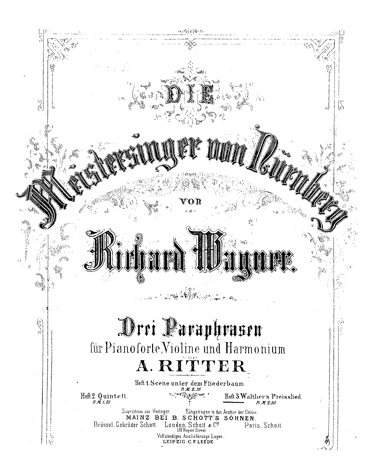 Die Meistersinger Von Nürnberg, WWV 96 (Wagner, Richard) - IMSLP: Free ...