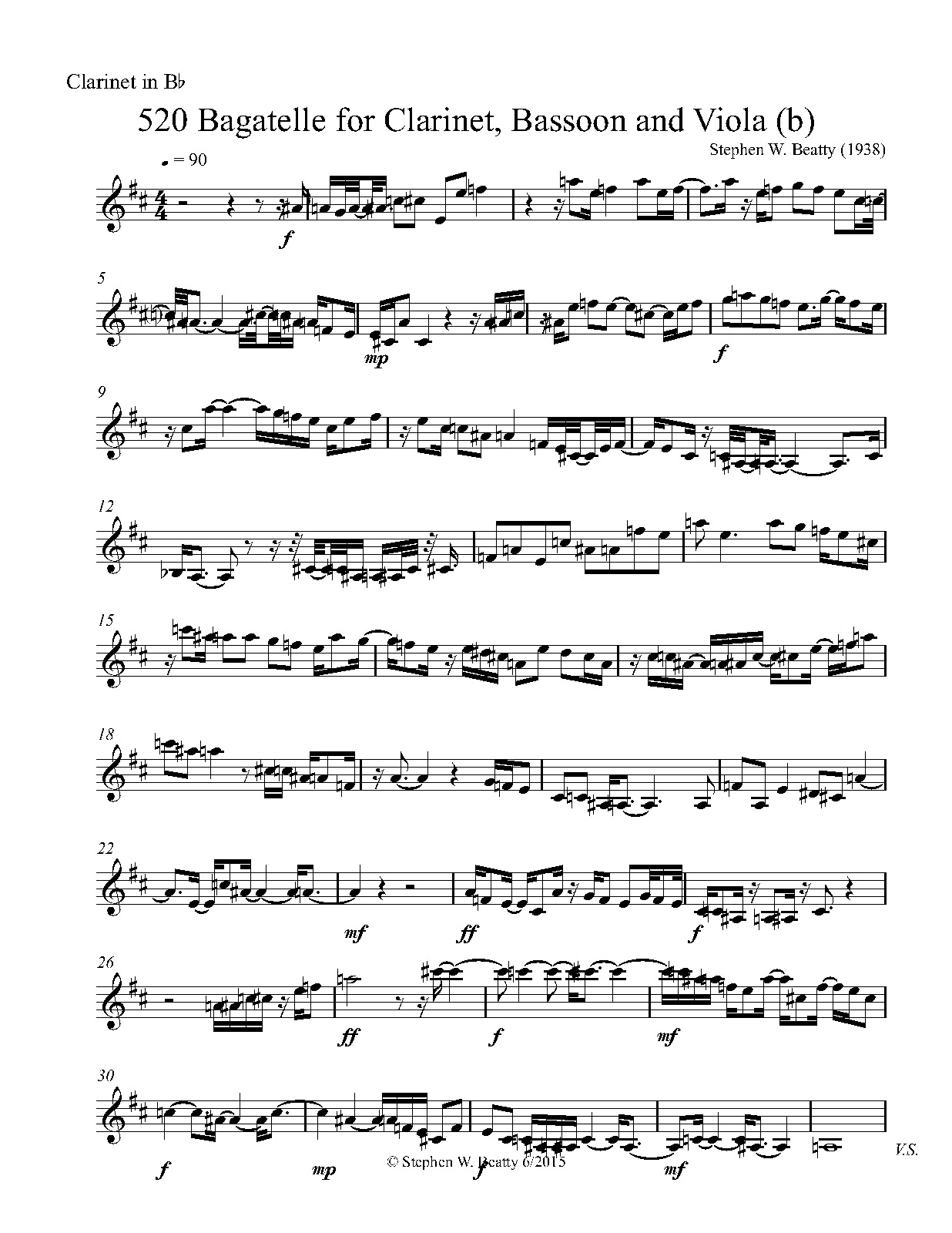 Bagatelle for Bassoon and Viola, Op.520 (Beatty, Stephen W