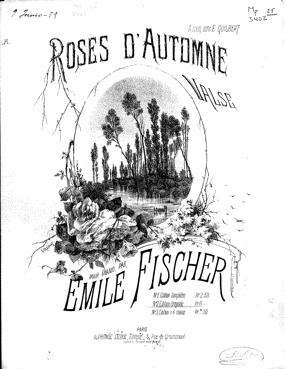 Roses Dautomne Fischer Emile Imslp