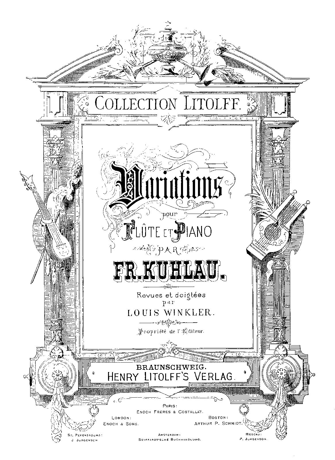 Introduction et variations sur la romance de l'opera Euryanthe