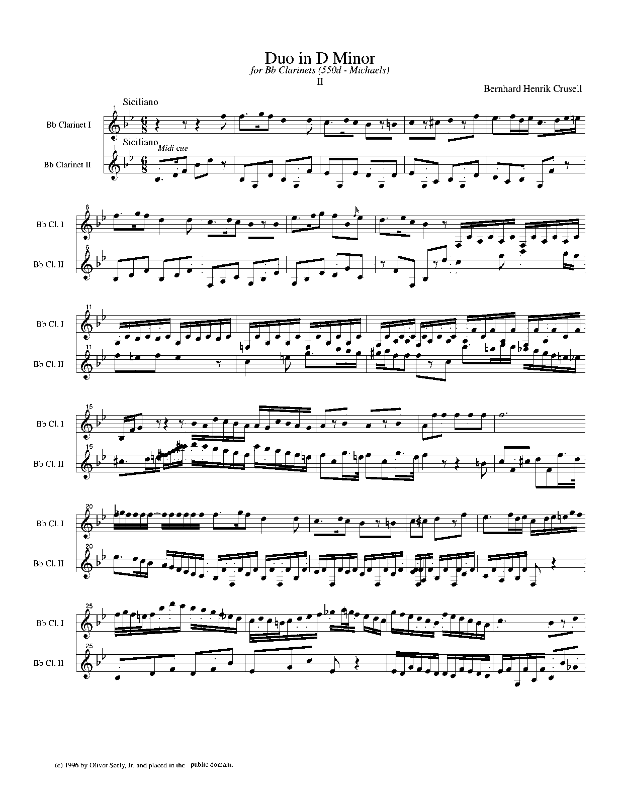 Duo No.2 (Crusell, Bernhard Henrik) IMSLP