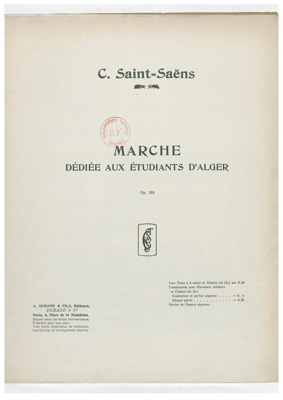 Marche dédiée aux étudiants d'Alger