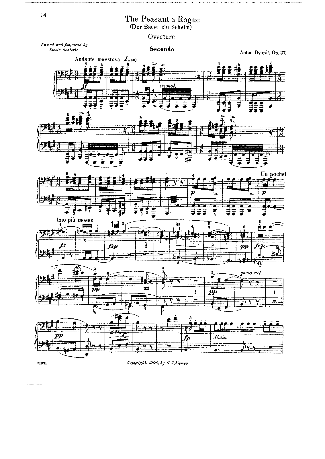 The Cunning Peasant, Op.37 (Dvořák, Antonín) - IMSLP