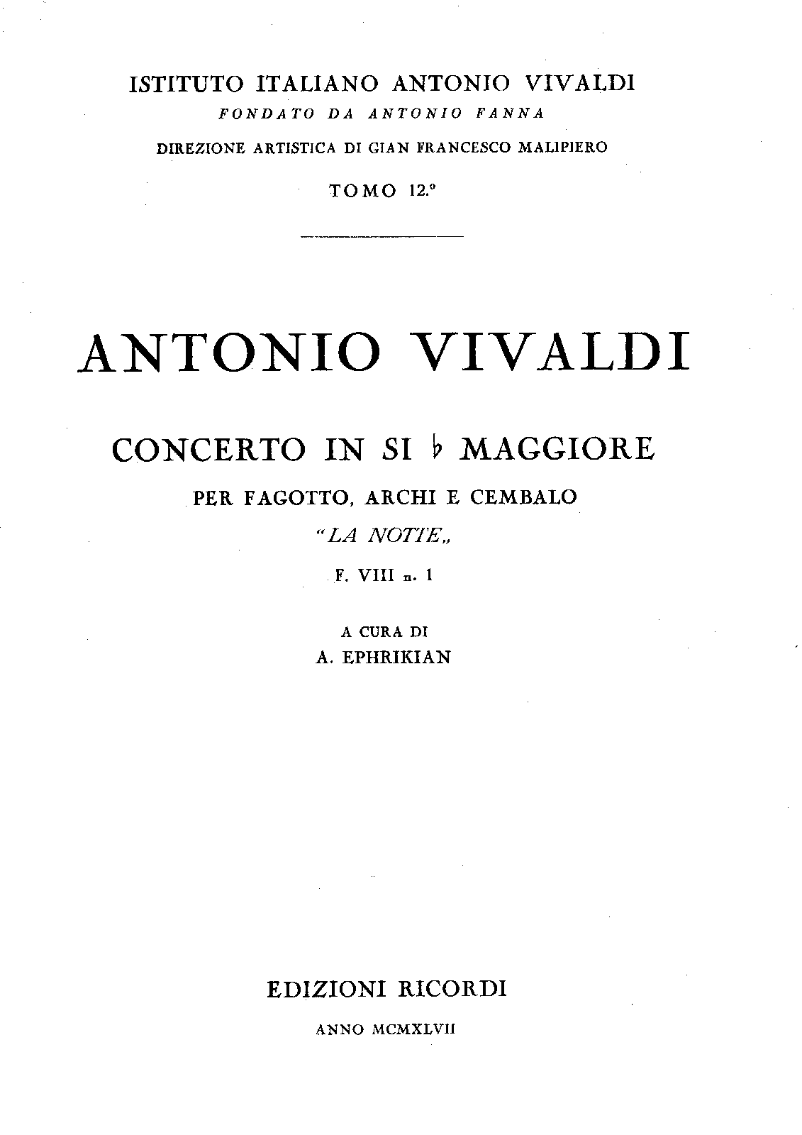 Bassoon Concerto in B-flat major