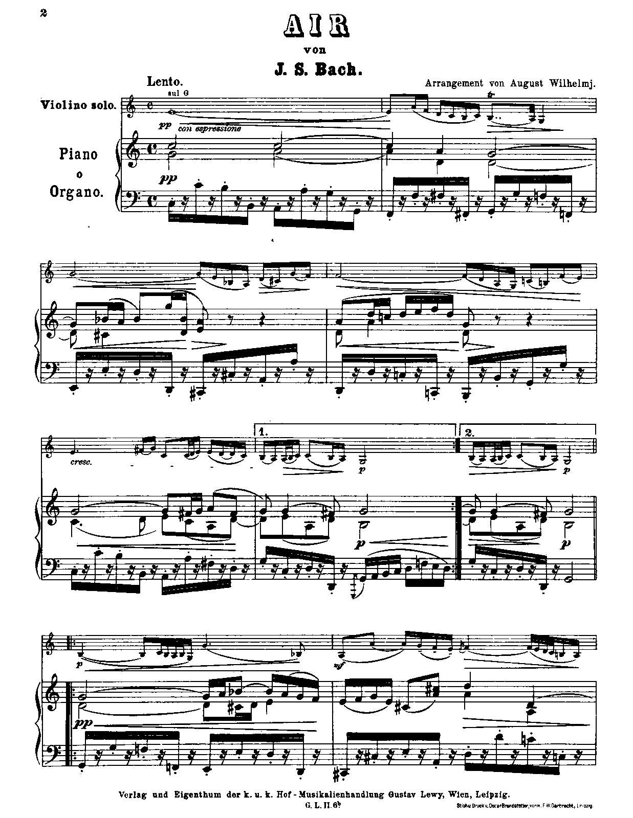 Orchestral Suite No.3 in D major, BWV 1068 (Bach, Johann Sebastian