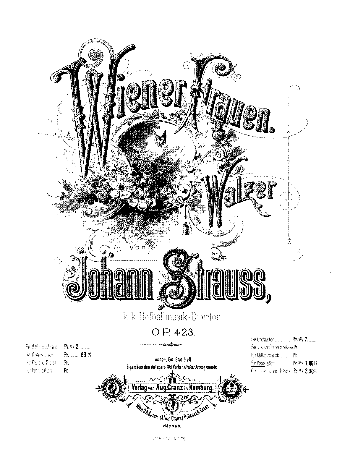 Wiener Frauen, Op.423