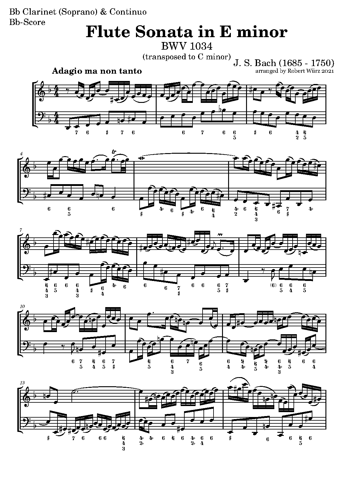 File:PMLP181747-Flötensonate Nr. 5 in Em Bb Clarinet in Cm Bb-Score BWV 1034 Generalbass only.pdf