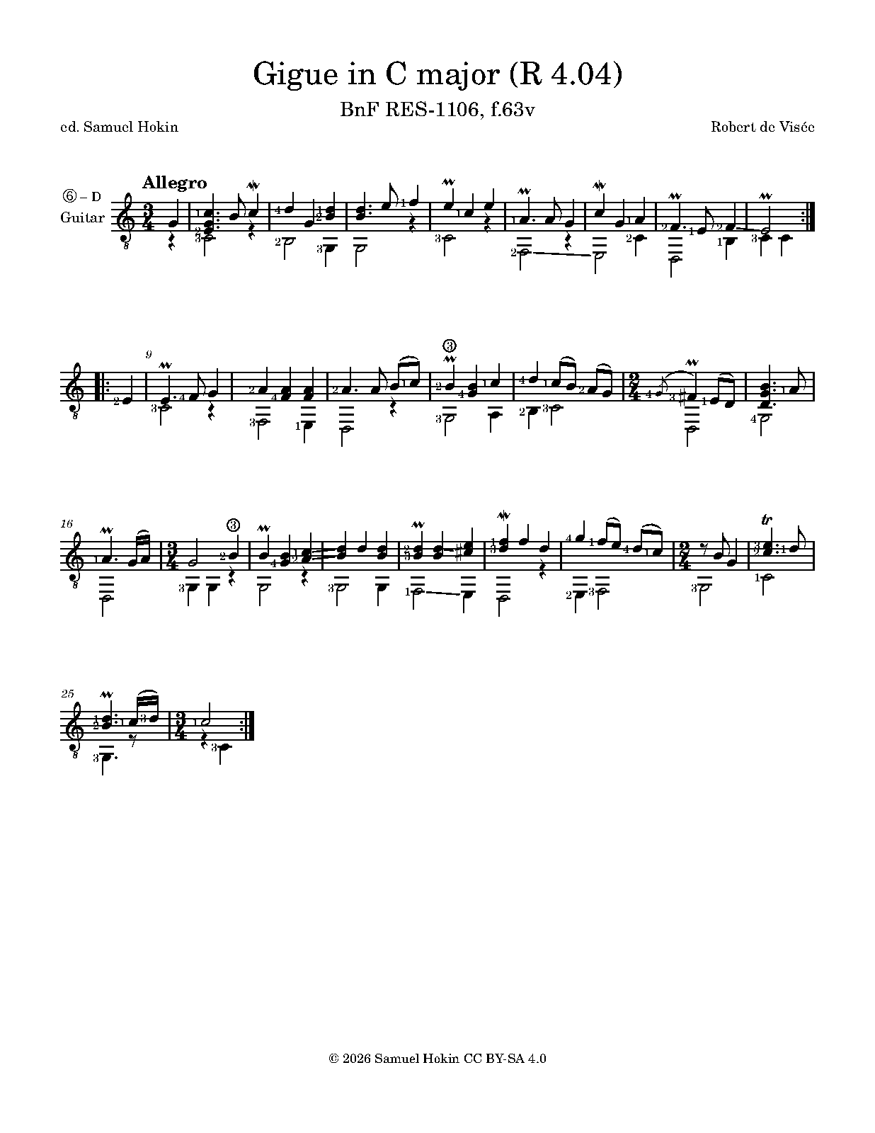 Gigue in C Major