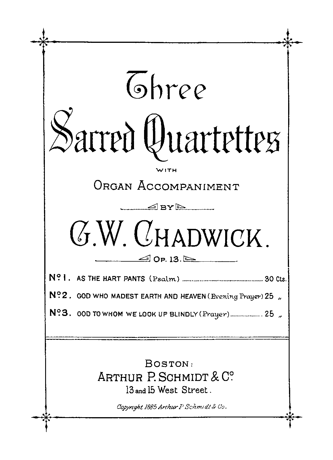 3 Sacred Quartets