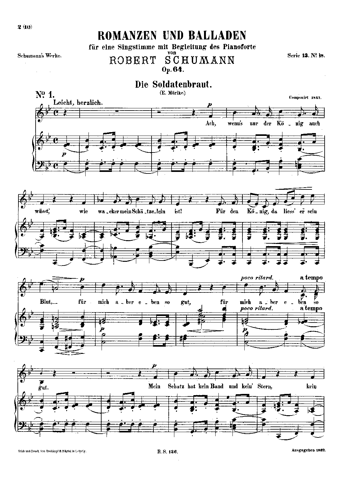 Romanzen und Balladen, Vol.IV