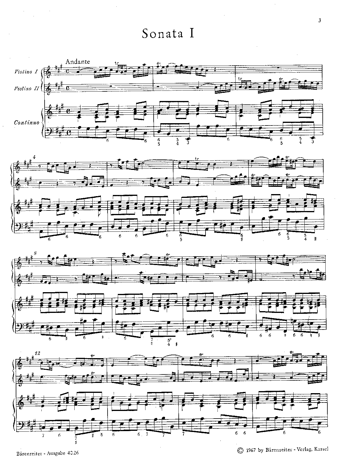 Trio Sonata in A major