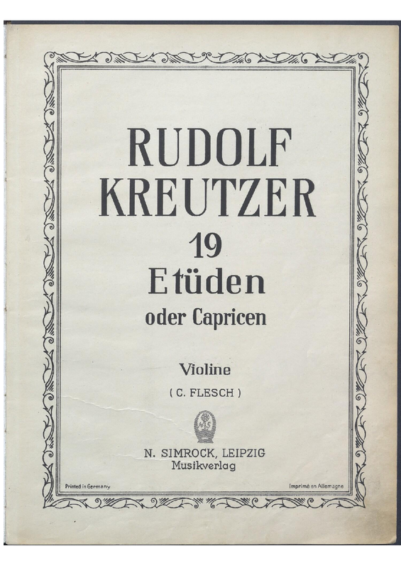 19 Études ou caprices