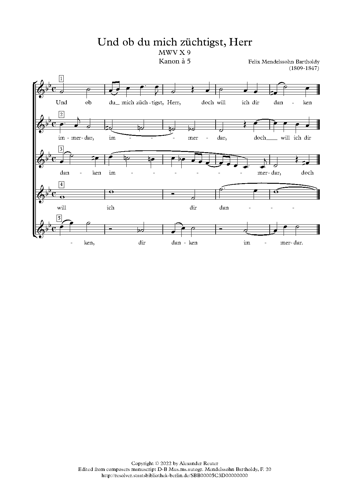 Und ob du mich züchtigst, Herr