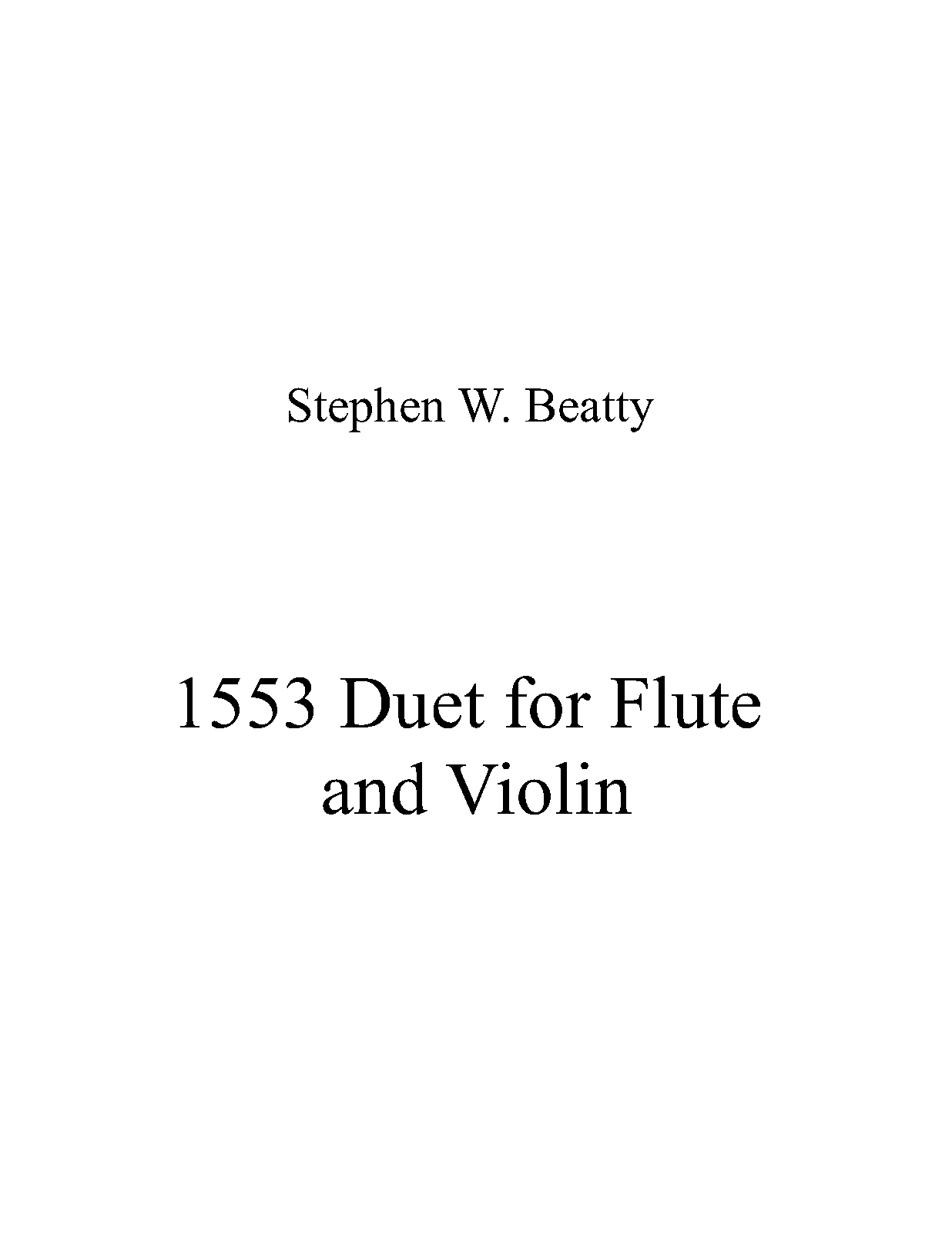 Duet for Flute and Violin, Op.1553 (Beatty, Stephen W.) IMSLP