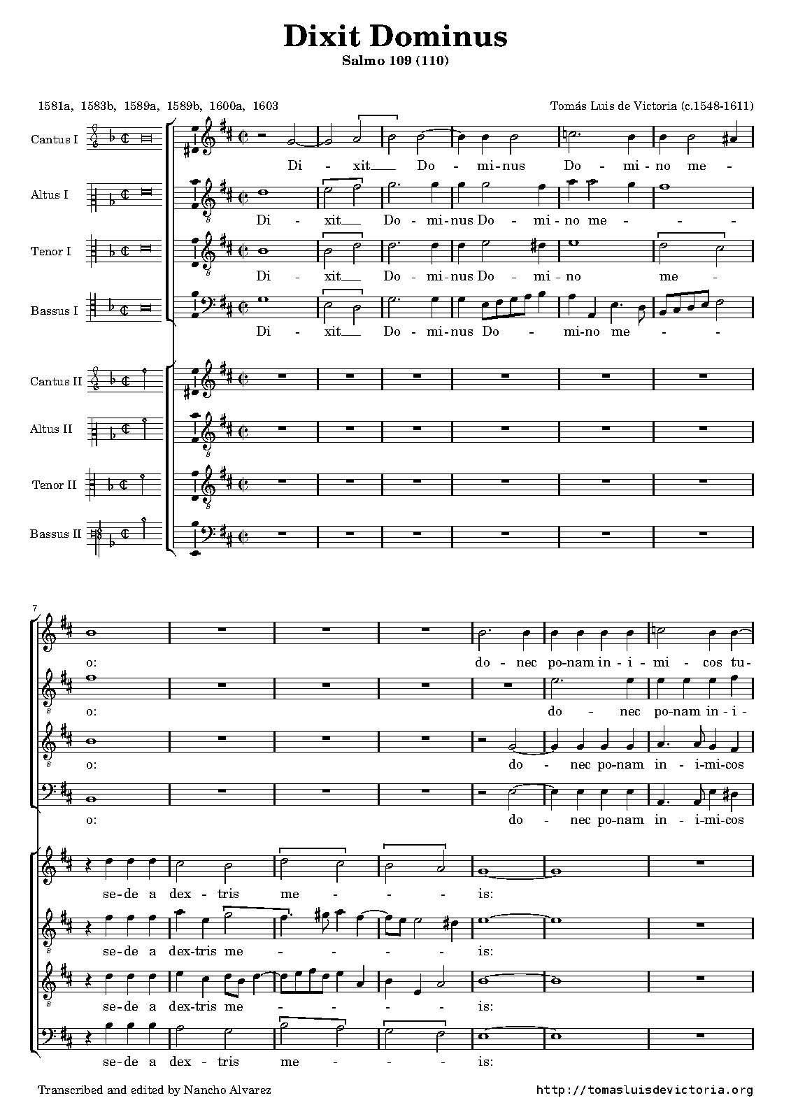 File:PMLP216279-Victoria, 33 Dixit Dominus 8vv (1581a) ed.Alvarez.pdf