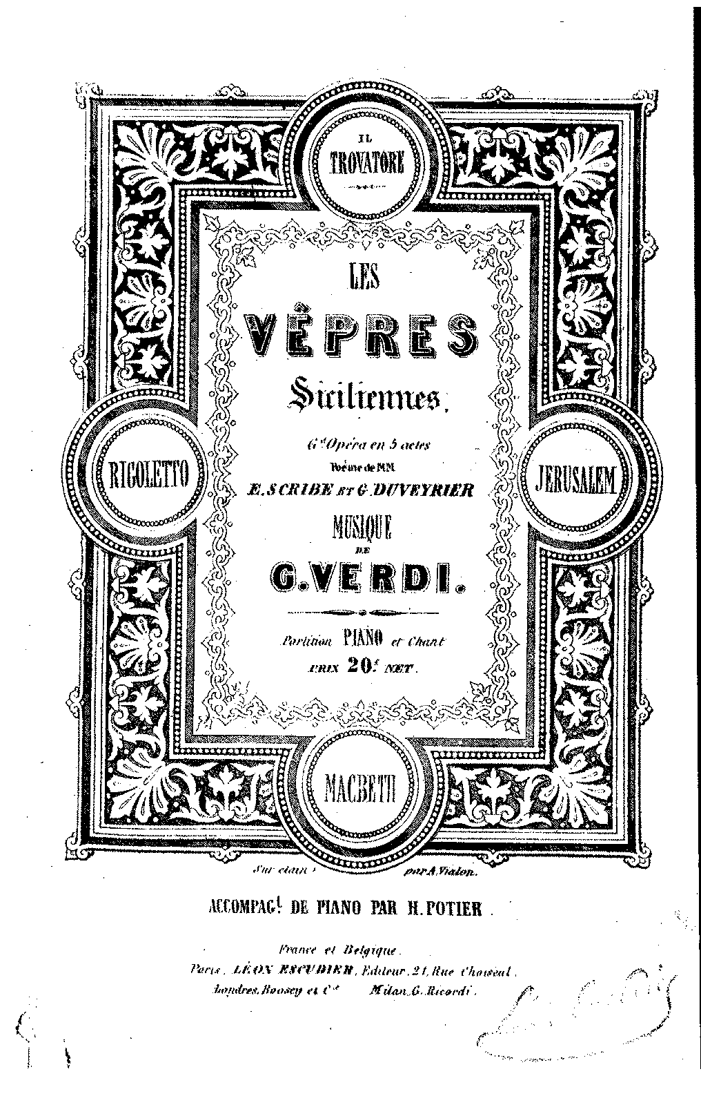 Les Vêpres Siciliennes (Verdi, Giuseppe) - IMSLP: Free Sheet Music PDF ...