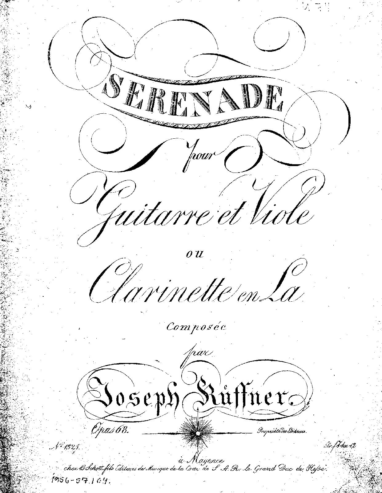 Sérénade for viola and guitar