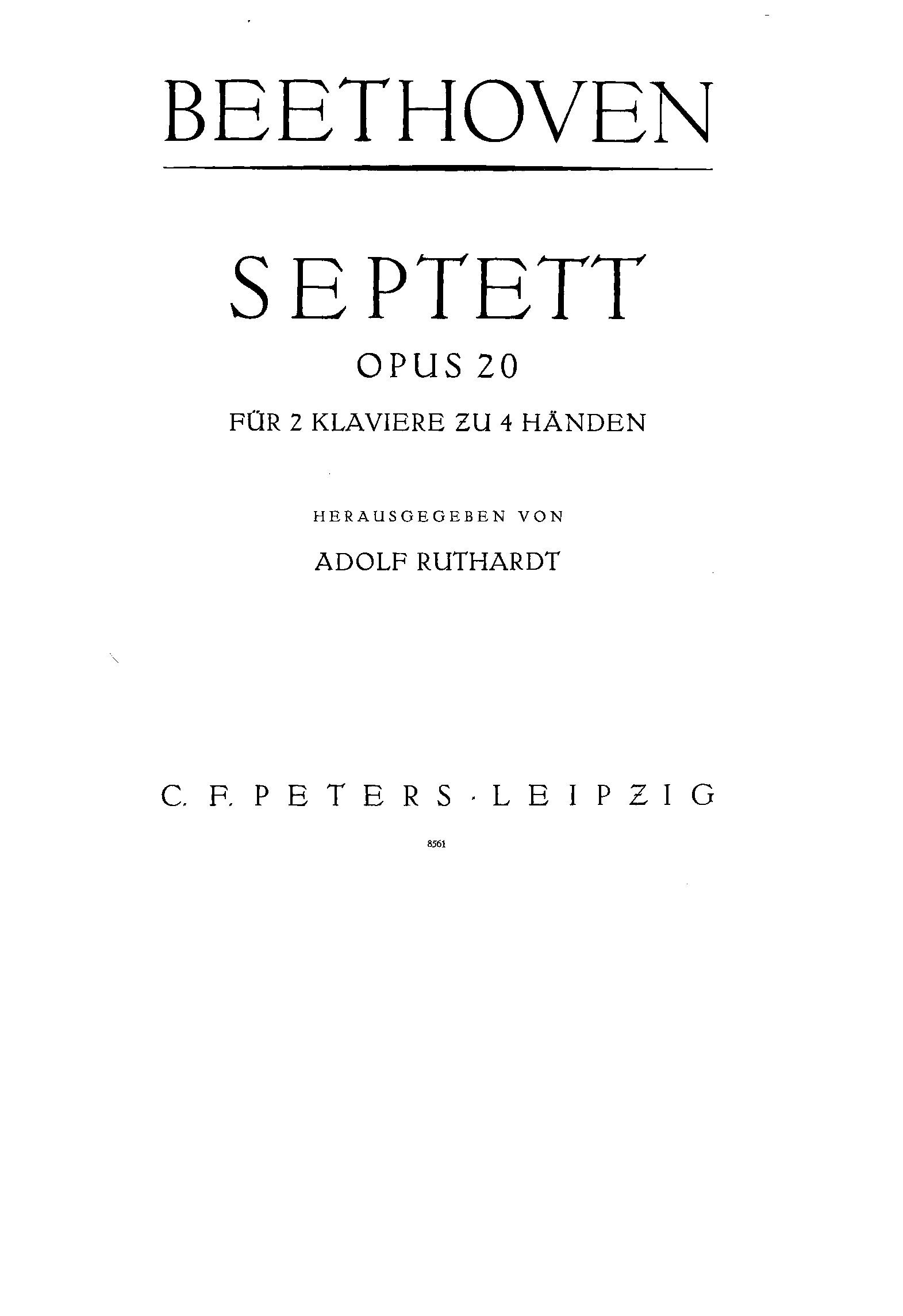 Septet in E-flat major, Op.20 (Beethoven, Ludwig van) - IMSLP: Free ...