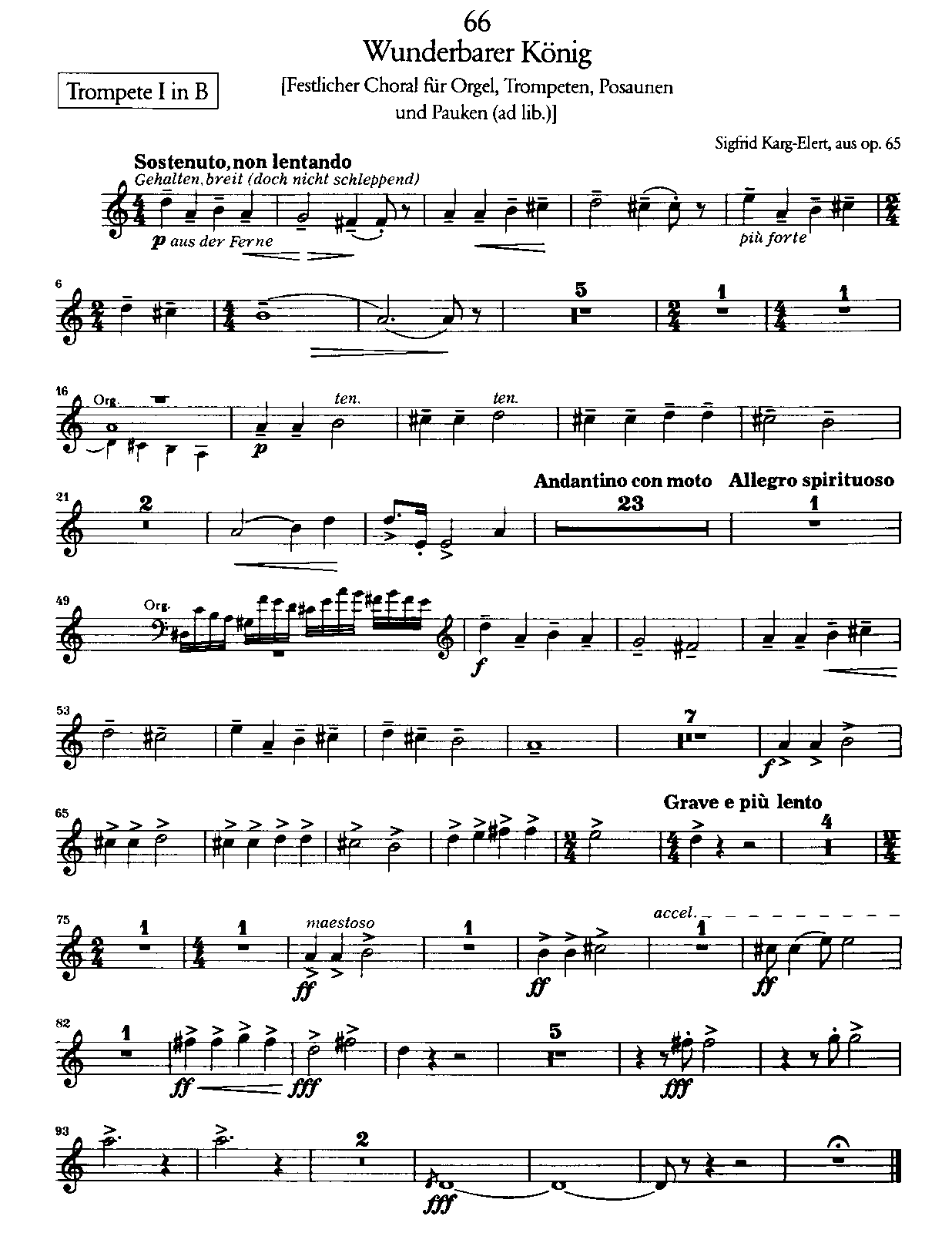 ChoralImprovisationen für Orgel, Op.65 (KargElert, Sigfrid) IMSLP