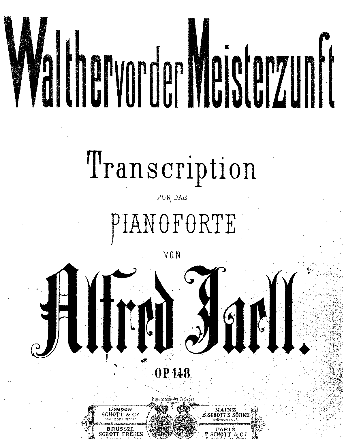 Die Meistersinger Von Nürnberg, WWV 96 (Wagner, Richard) - IMSLP: Free ...