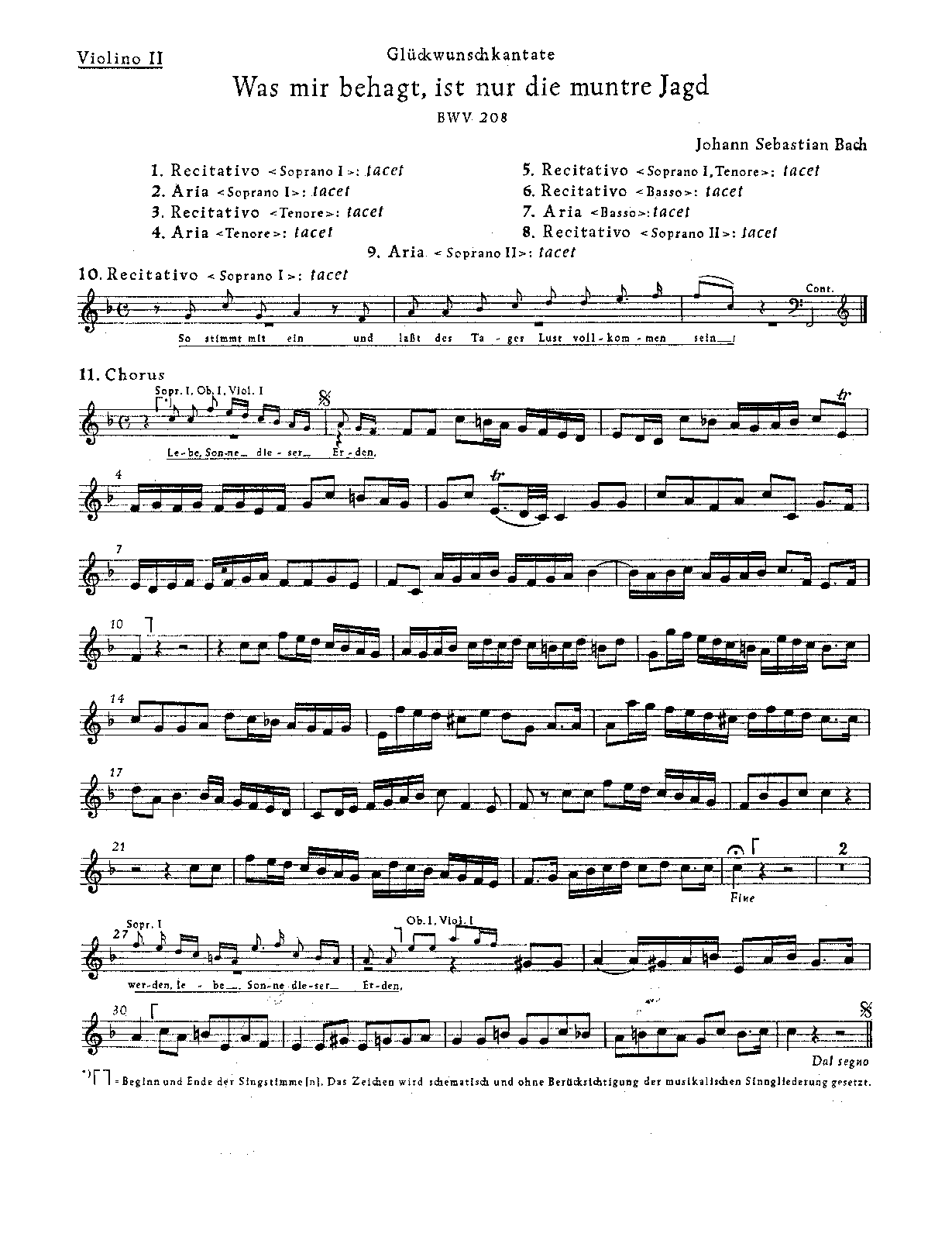 File:PMLP127032-Bach Was mir behagt, ist nur die muntre Jagd, BWV 208 (Critical) - Violins II.pdf