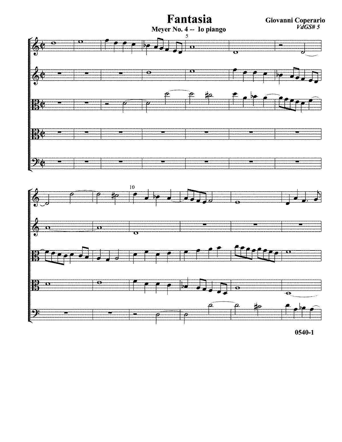 Fantasia for 5 Viols, RC 28 (Coperario, John) - IMSLP