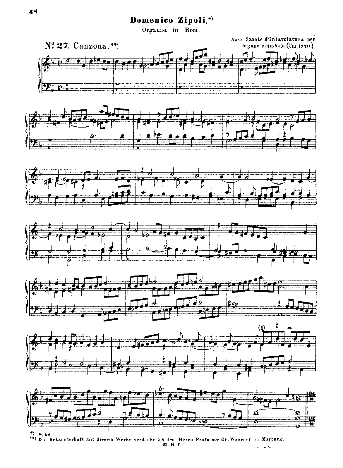 Sonate d'Intavolatura per Organo e Cimbalo, Op.1 (Zipoli, Domenico) - IMSLP