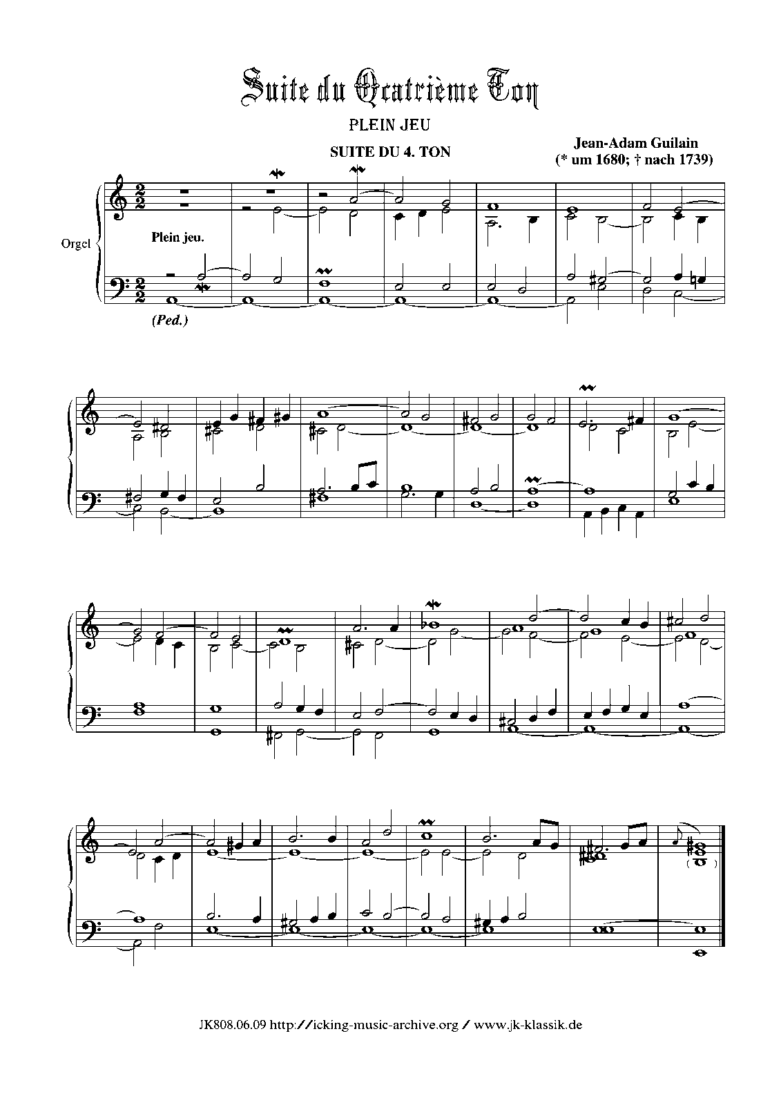 Pièces pour le Magnificat (Guilain, JeanAdam) IMSLP Free