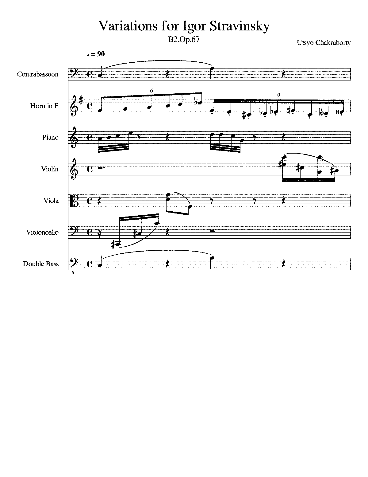 Variations For Igor Stravinsky (Chakraborty, Utsyo) - IMSLP