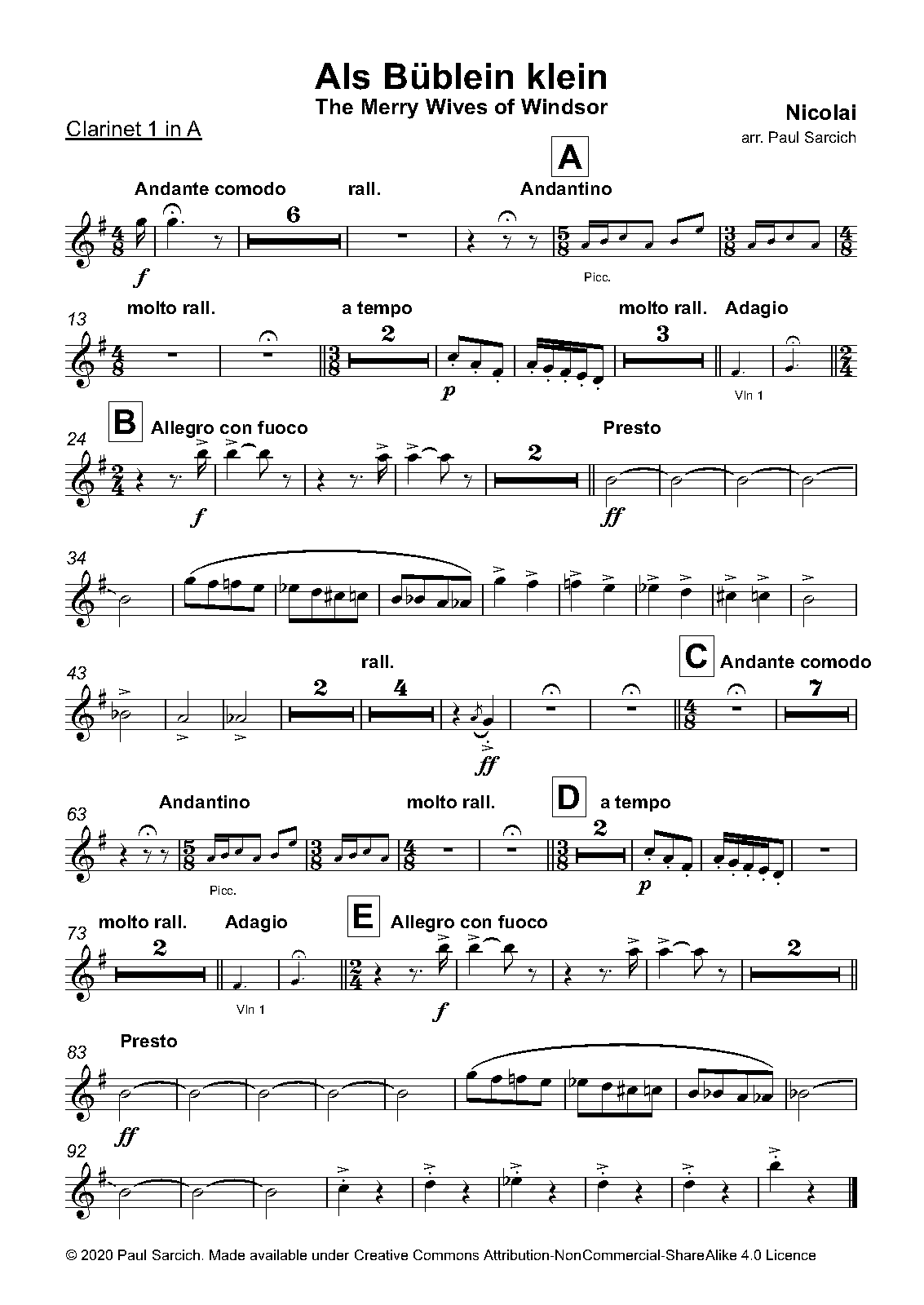 File:PMLP36347-Als Büblein Klein - Clarinet 1 in A.pdf