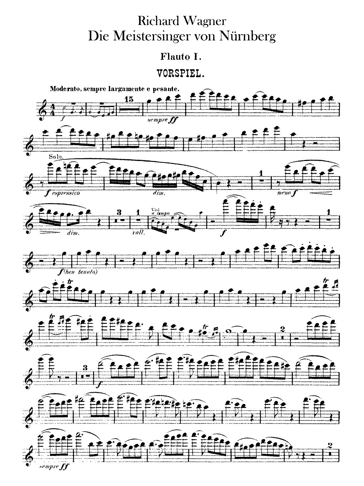 Die Meistersinger Von Nürnberg, WWV 96 (Wagner, Richard) - IMSLP: Free ...