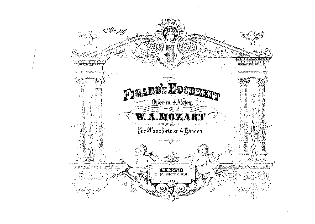 Рисунок к опере свадьба фигаро