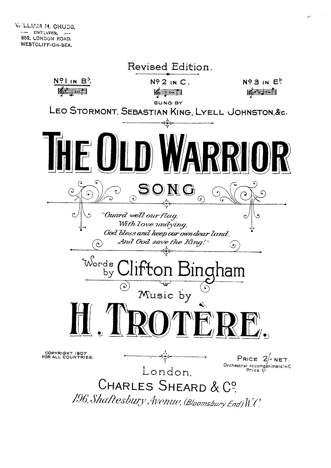 The Old Warrior (Trotere, Henry) - IMSLP