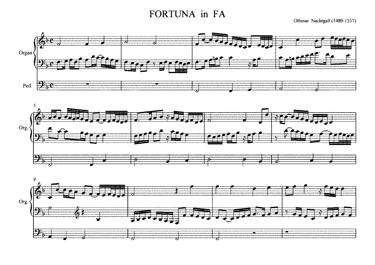 Fortuna in Fa (Luscinius, Ottmar) - IMSLP