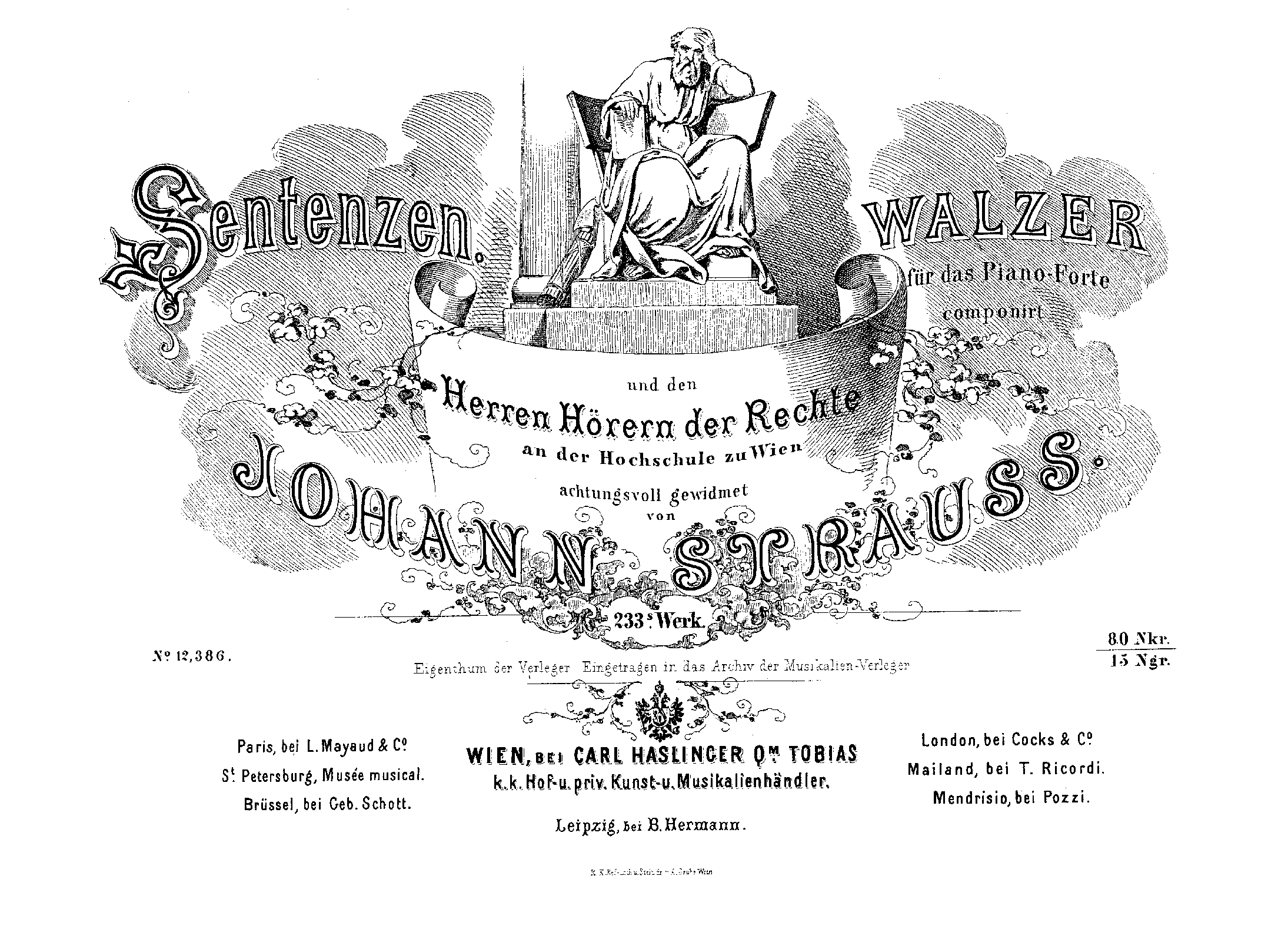 Sentenzen Walzer, Op.233
